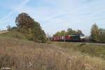 ES64 F4 008 ieht bei Fahlenbach ein Wechselpritschen Arcese/Gruber gen Süden.