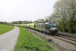 X4E 796 alias 193 796 zieht bei Pölling ein Getreidezug. 07.04.24