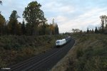 223 143 erreicht gleich Wiesau mit dem Containerzug Hamburg - Wiesau.