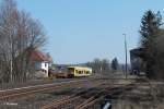 VT650.76 + VT650.77 verlassen Pechbrunn als OPB79720 Regensburg - Marktredwitz.