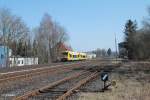 VT650.76 + VT650.77 verlassen Pechbrunn als OPB79720 Regensburg - Marktredwitz.