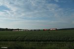 270082 mit dem Wiesau Containerzug kurz vor seinem Ziel bei Oberteich.