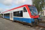 PEG79643 von Pritzwalk nach Neustadt(Dosse)kurz vor der Abfahrt im Bahnhof Pritzwalk.28.08.2011