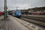 146 060-0 durchfährt Treuchtlingen mit einem Kesselzug. 14.11.23