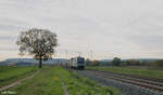 6193 124 zieht mit einem Wechselpritschen LKW-Walter bei Retzbach-Zellingen in Richtung Norden.