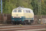 BR 218 469-5 ( Betty Boom ) von Railsystems RP lz durch HH-Harburg.  9.Oktober 2025