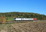 248 019 6193 899, 6193 400 und 249 005 bei der Überführungsfahrt nach Valim bei Lengenfeld.