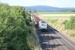 76 111 mit den Könitzer Schrottzug bei Neudes nach Cheb. 04.07.22