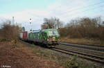 193 234-2  OFFROAD  mit KLV bei der Einfahrt in Rangierbahnhof Nürnberg.