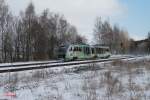 VT04 nochmal als VBG20874 nach Marktredwitz bei der Einfahrt in Arzberg.