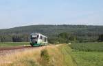 Nachschuss auf VT16 als VBG81108 Schwandorf - Marktredwitz bei Oberteich.