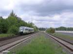 VT13 fhrt mit der VBG81921 nach Schwandorf in Wiesau ein.