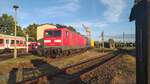 112 189 und 143 173-3 abgestellt im BW Glauchau.