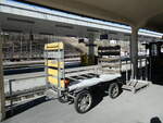 (233'711) - Alter PTT-Handkarren - Nr. 1032 - am 10. Mrz 2022 im Bahnhof Scuol-Tarasp