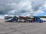 (152'780) - Arial Transport, Chicago - RA 89'854 - Freightliner am 15. Juli 2014 in West Unity, Rastst�tte
