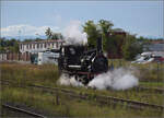 Im Elsässer Ried mit der CFTR.

030 TB 134  Theodor  in Volgelsheim. September 2024.