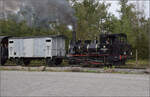 Im Elsässer Ried mit der CFTR.

030 TB 134  Theodor  vor der Hygieneartikelfabrik Georgia Pacific. Kunheim, September 2024.