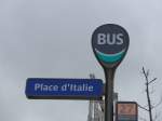 (166'852) - Bus-Haltestelle - Paris, Place d'Italie - am 16.