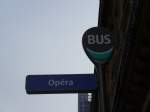 (166'877) - Bus-Haltestelle - Paris, Opra - am 16.