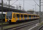 Die neue Tyne & Wear Metro 555 005 in Constance upon Ryne.