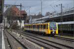 Die neue Tyne & Wear Metro 555 005 in Constance upon Ryne.