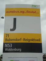 (138'839) - AAGL-Haltestelle - Liestal, Bahnhof - am 16.