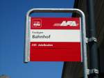 (128'167) - AFA-Haltestelle - Frutigen, Bahnhof - am 1.