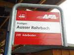 (130'971) - AFA-Haltestelle - Frutigen, Ausser Rohrbach - am 15.