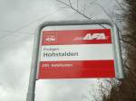 (130'975) - AFA-Haltestelle - Frutigen, Hohstalden - am 15.