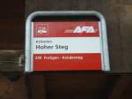 (130'979) - AFA-Haltestelle - Achseten, Hoher Steg - am 15.