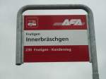 (131'003) - AFA-Haltestelle - Frutigen, Innerbrschgen - am 15.