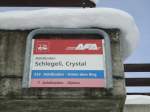 (131'122) - AFA-Haltestelle - Adelboden, Schlegeli, Crystal - am 28.