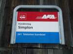 (131'681) - AFA-Haltestelle - Kandersteg, Simplon - am 26.