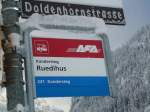 (131'682) - AFA-Haltestelle - Kandersteg, Ruedihus - am 26.