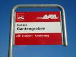 (131'698) - AFA-Haltestelle - Frutigen, Gantengraben - am 26.