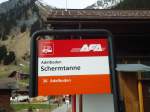 (133'168) - AFA-Haltestelle - Adelboden, Schermtanne - am 27.