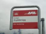 (138'452) - AFA-Haltestelle - Frutigen, Zrydsbrgg - am 6.
