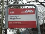 (138'460) - AFA-Haltestelle - Kandergrund, Riegelsee - am 6.