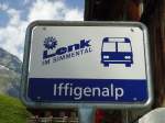 (146'105) - AFA-Haltestelle (LenkBus) - Lenk, Iffigenalp - am 28.