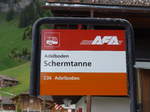 (180'970) - AFA-Haltestelle - Adelboden, Schermtanne - am 4.