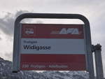 (187'694) - AFA-Haltestelle - Frutigen, Widigasse - am 7.