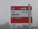 (199'615) - AFA-Haltestelle - Lenk, Bahnhof - am 26.