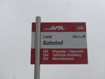 (199'616) - AFA-Haltestelle - Lenk, Bahnhof - am 26.