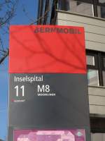 (167'750) - Bernmobil-Haltestelle - Bern, Inselspital - am 13.