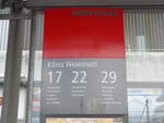 (201'445) - Bernmobil-Haltestelle - Kniz, Weiermatt - am 4. Februar 2019