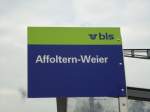 (143'568) - bls-bus-Haltestelle - Affoltern-Weier, Bahnhof - am 23.