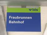 (166'216) - bls-bus-Haltestelle - Fraubrunnen, Bahnhof - am 12.