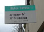 (159'689) - BVB-Haltestelle - Riehen, Bahnhof - am 11.