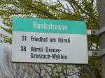 (159'822) - BVB-Haltestelle - Basel, Rankstrasse - am 11.