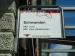 (128'255) - Glarnerbus-Haltestelle - Schwanden, Bahnhof - am 7.